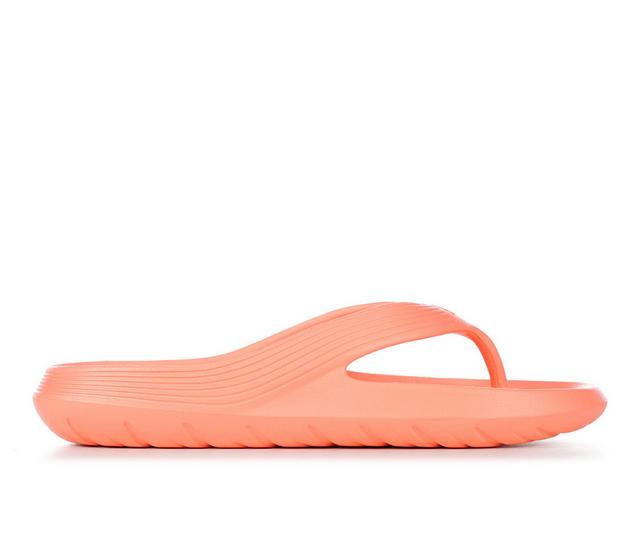 Adults' Adidas Adicane Sustainable Flip-Flops in Coral color