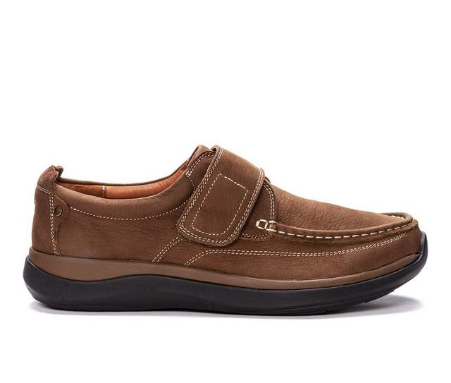 Men's Propet Porter Casual Loafers in Timber color