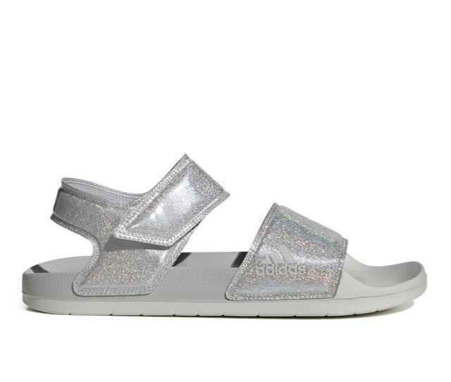 Women's Adidas Adilette 2 Sport Sandals in Grey/Grey/Grey color
