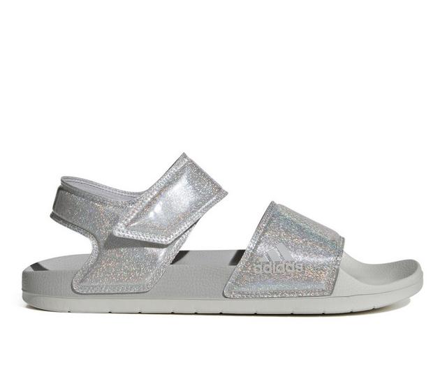 Adults' Adidas Adilette 2 Sport Sandals in Grey/Grey/Grey color