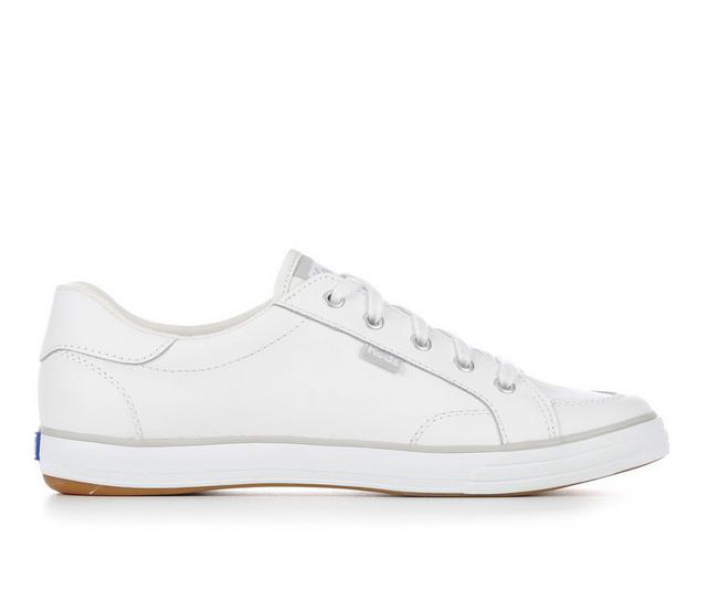 Women's Keds Center III Leather Sneakers in White color