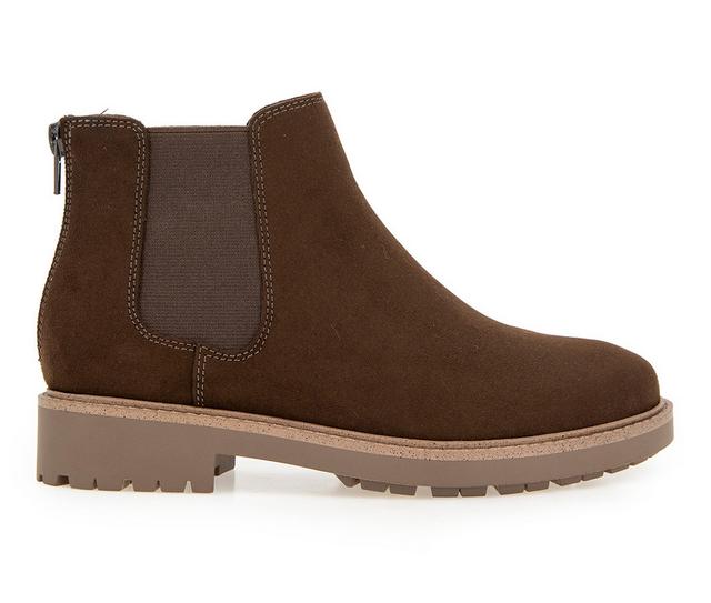 Women's Esprit Sam Chelsea Booties in Dark Brown color