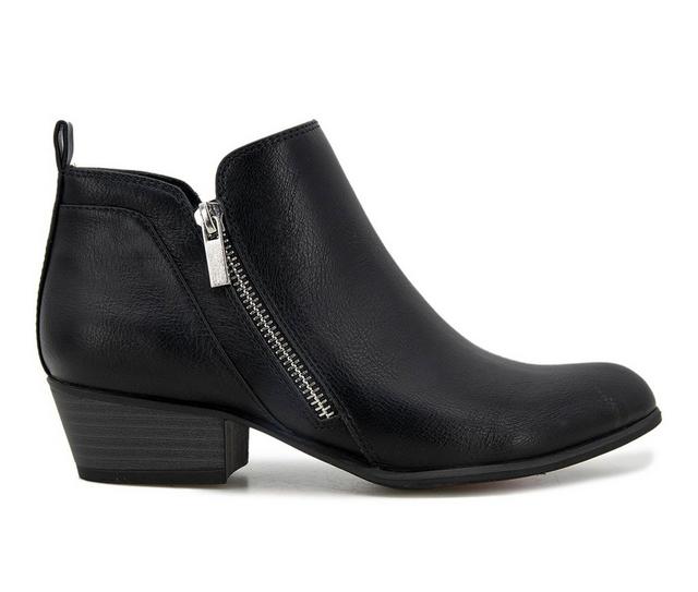 Women's Esprit Timber Booties in Black PU color