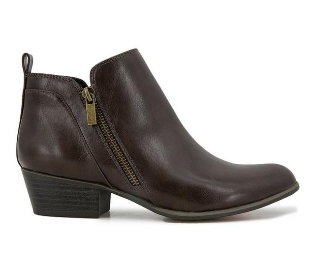 Women's Esprit Timber Booties in Dark Brown color