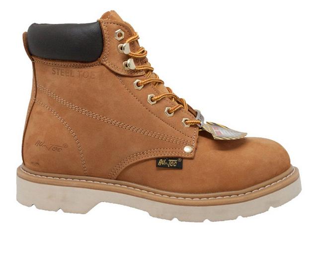 Men's AdTec 6" Steel Toe Work Boots in Tan color