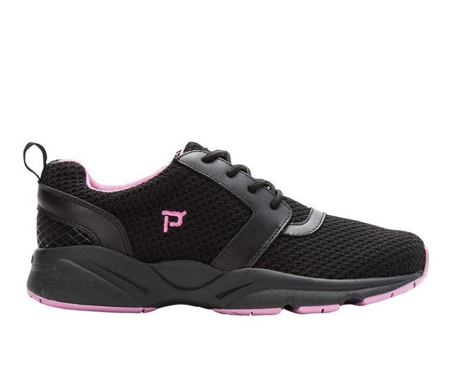 Women's Propet Stability X Sneakers in Black/Berry color