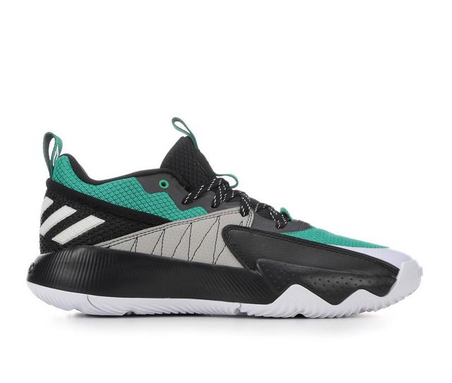 Men's Adidas Dame Certified Basketball Shoes in Green/Black/Wht color