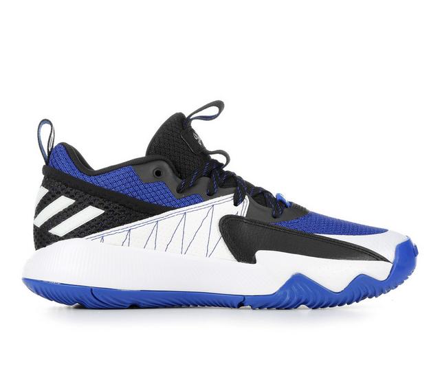 Men's Adidas Dame Certified Basketball Shoes in Royal/Wht/Blk color