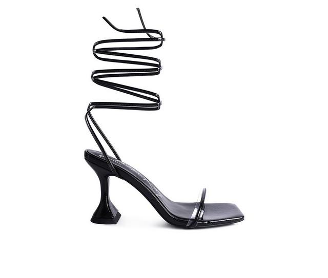 Women's London Rag Biten Berry Dress Sandals in Black color