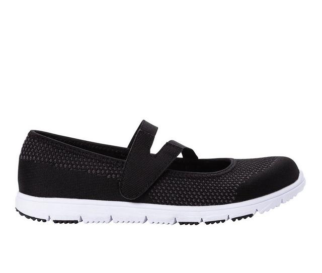 Women's Propet TravelWalker Evo Mary Jane Shoes in Black color