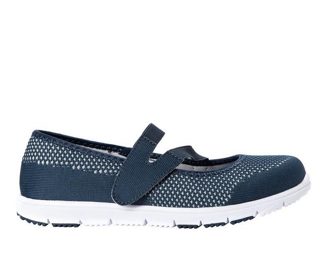 Women's Propet TravelWalker Evo Mary Jane Shoes in Cape Code Blue color
