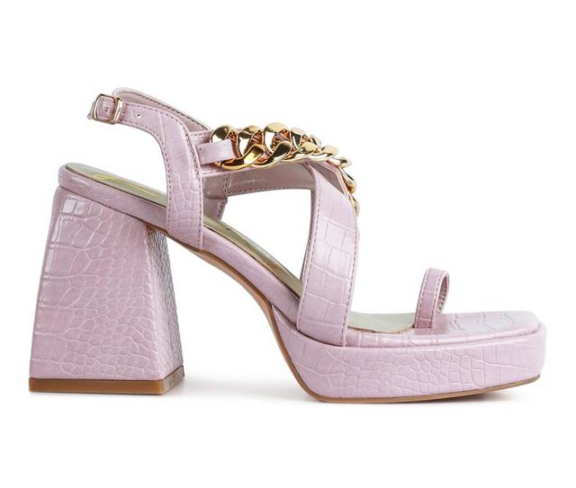 Women's London Rag Frecklin Chunky Dress Sandals in Pink color