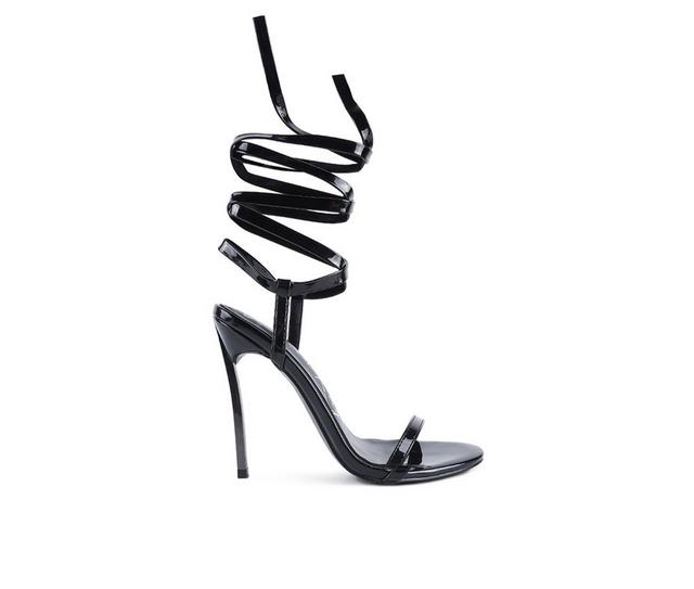 Women's London Rag Smacker Stiletto Dress Sandals in Black color