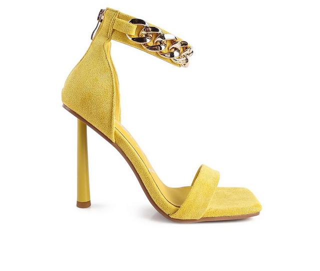 Women's London Rag Last Sip Dress Sandals in Yellow color