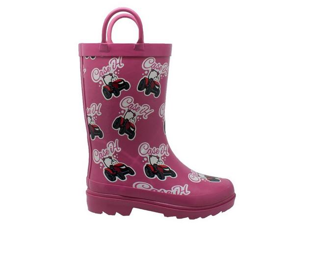 Girls' Case IH Little Kid Lil Pink Rain Boots in Pink color