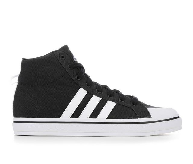 Men's Adidas Bravada 2.0 Mid Sustainable Skate Shoes in Black/White color