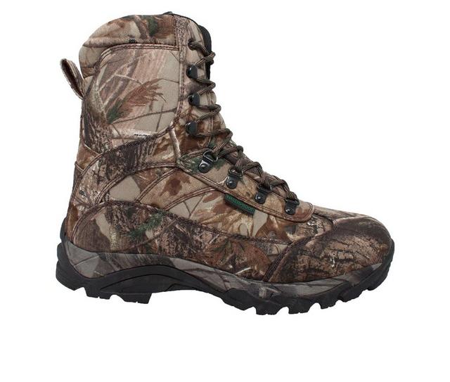 Men's Tecs 10" Waterproof Realtree 800g Insulated Boots in Tan Camo color