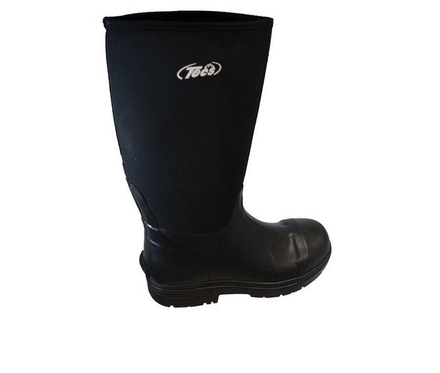 Men's Tecs 16" Cement Rubber Steel Toe Insulated Boots in Black color