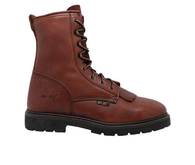 Men's AdTec 9" Lacer Work Boots in Chestnut color