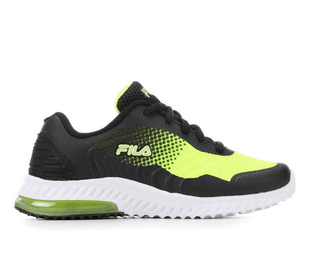 Boys' Fila Little Kid & Big Kid Acumen Viz 2 Running Shoes in Yellow/Blk/Mtlc color