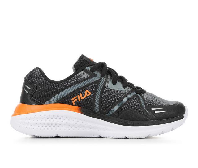 Boys' Fila Profound 2 10.5-7 Running Shoes in Black/Orange color