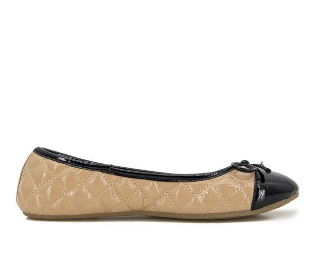 Women's Unionbay Delilah Flats in Tan color