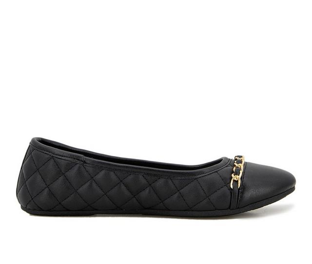 Women's Unionbay Diana Flats in Black color