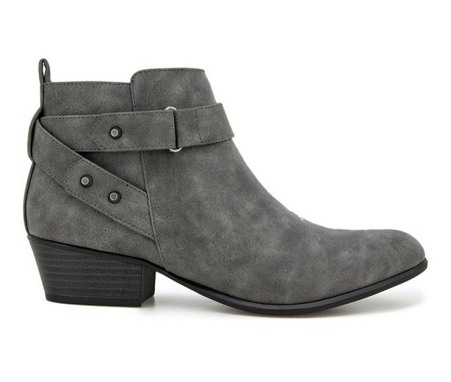 Women's Unionbay Tilly Booties in Steel Gray color