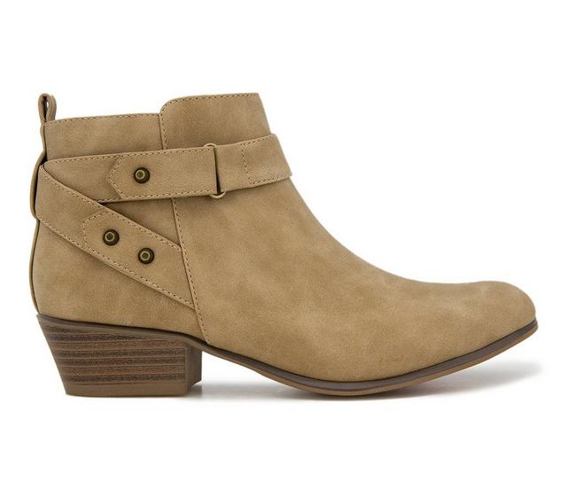 Women's Unionbay Tilly Booties in Tan color