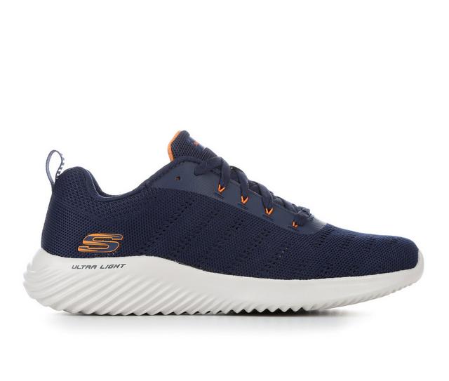 Men's Skechers 232375 Bounder Running Shoes in Navy/Orange color