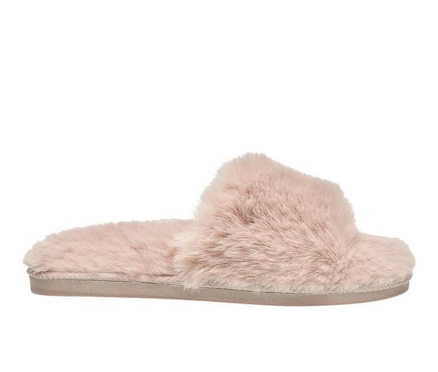Nine West Faux Fur Slide Slippers in Carmel color