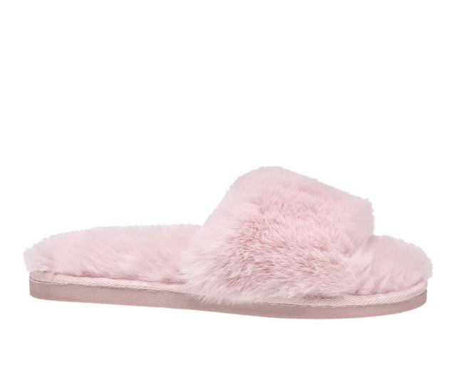 Nine West Faux Fur Slide Slippers in Pink color