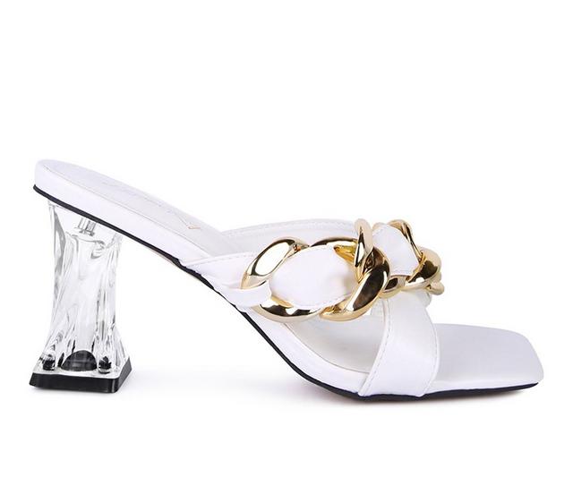 Women's London Rag Wandy Dress Sandals in White color