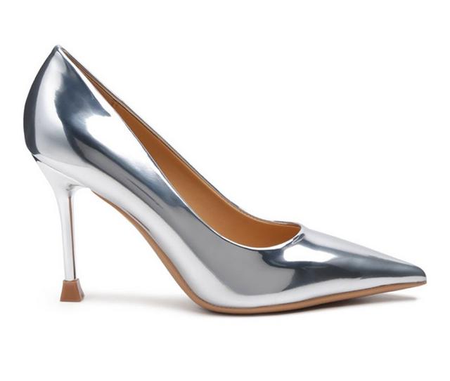 Women's London Rag Poudre Pumps in Silver color