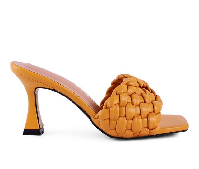 Women's London Rag Celie Dress Sandals in Yellow color