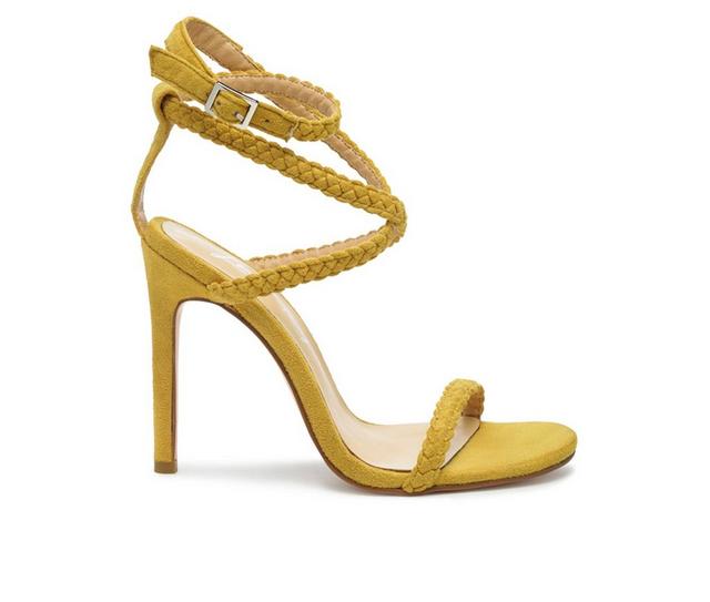 Women's London Rag Sherri Stiletto Dress Sandals in Yellow color