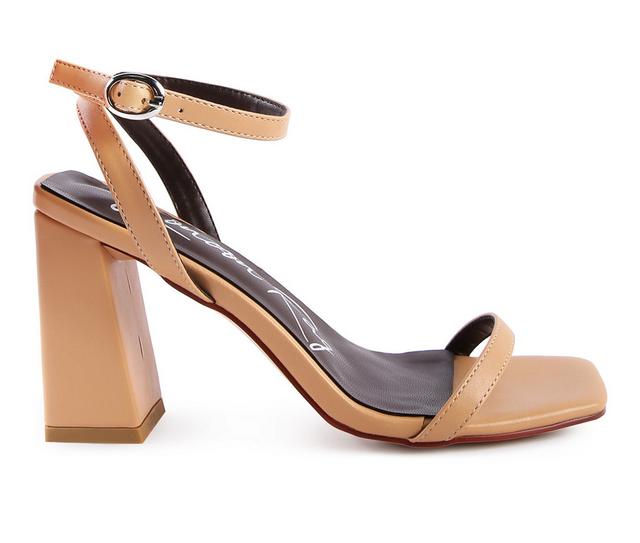 Women's London Rag Mooncut Dress Sandals in Nude color