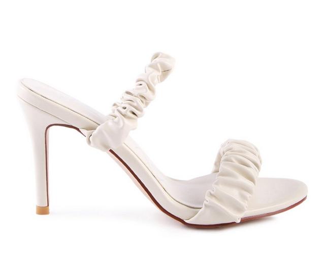 Women's London Rag Qualie Stiletto Dress Sandals in Beige color