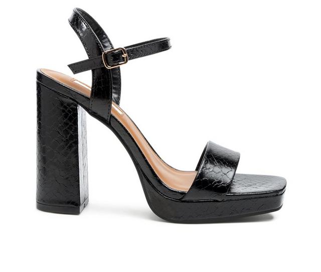 Women's London Rag Merengue Dress Sandals in Black color