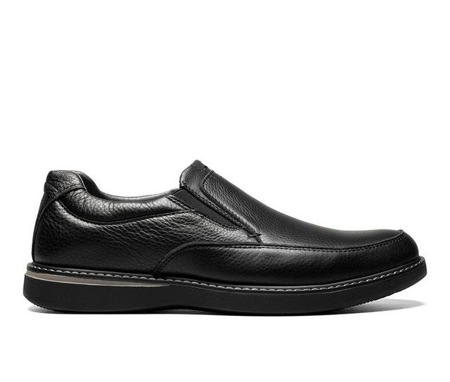 Men's Nunn Bush Bayridge Slip On Dress Shoes in Black color