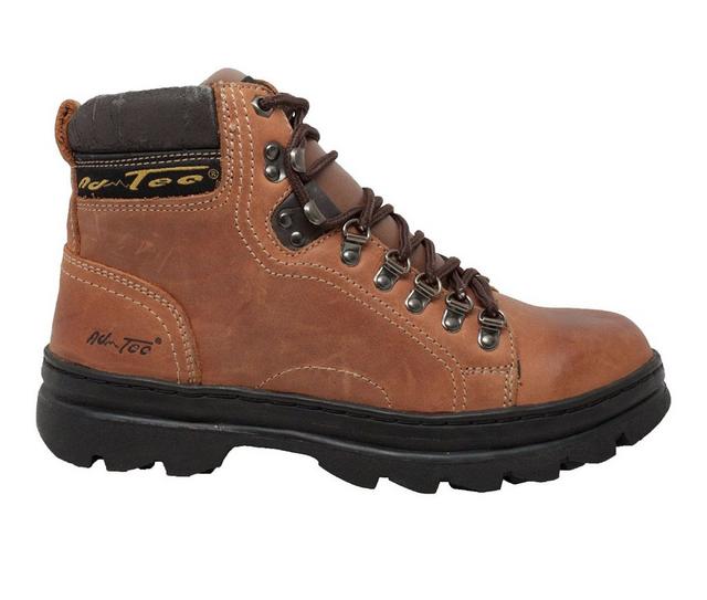 AdTec 6" Hiker Work Boots in Brown color