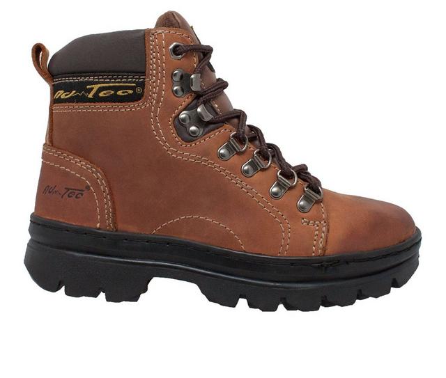 Women's AdTec Women's 6" Hiker Work Boots in Brown color