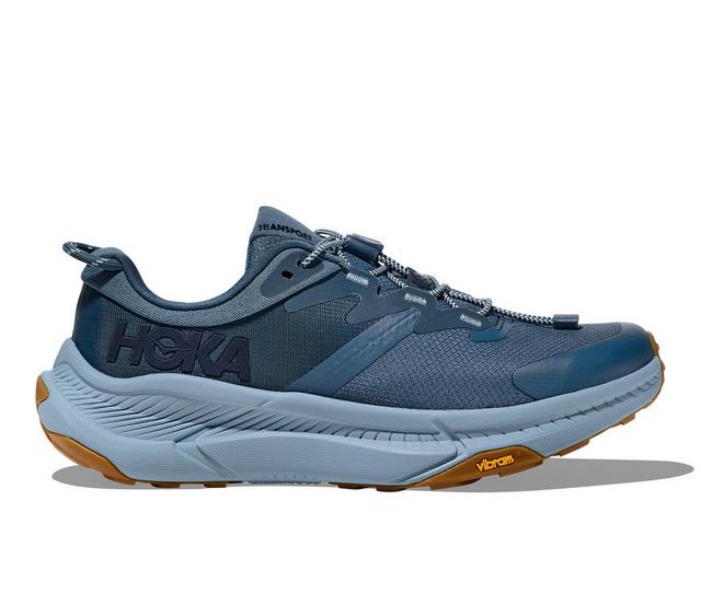 Women's Hoka Transport Running Shoes in Real Teal/Dusk color
