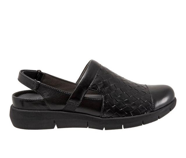 Women's Softwalk Salina Woven II Clog in Black color