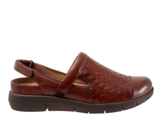 Women's Softwalk Salina Woven II Clog in Rust color