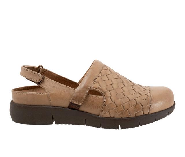 Women's Softwalk Salina Woven II Clog in Cement color