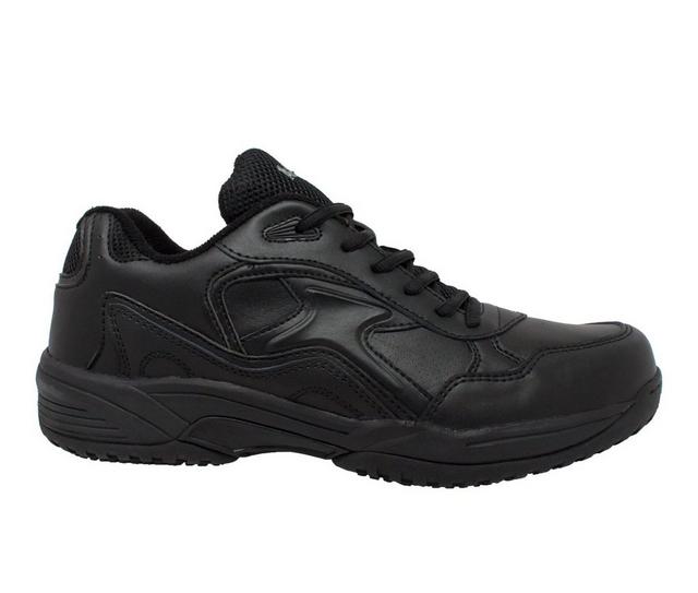 Men's AdTec Composite Toe Uniform Athletic Work Shoes in Black color