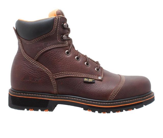 Men's AdTec 6" Comfort Work Boots in Dark Brown color