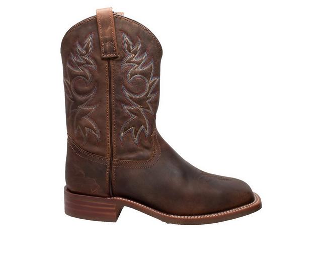 Men's AdTec 11" Western Square Toe Cowboy Boots in Brown color