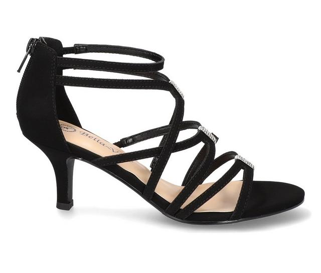 Women's Bella Vita Karlette Special Occasion Shoes in Black Suede color